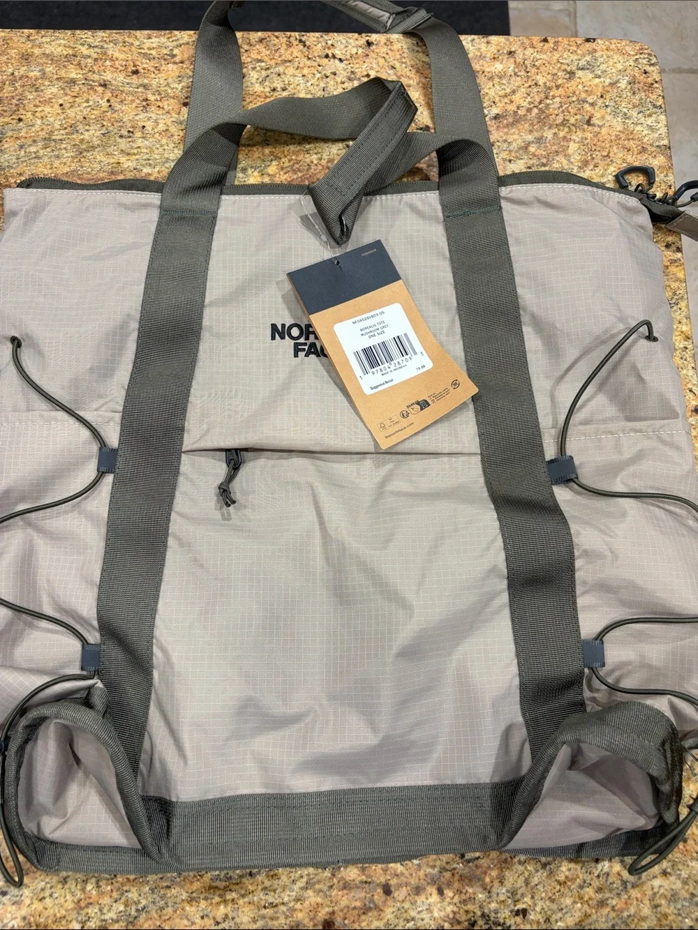 NWT The North Face Borealis Tote Mushroom Grey New